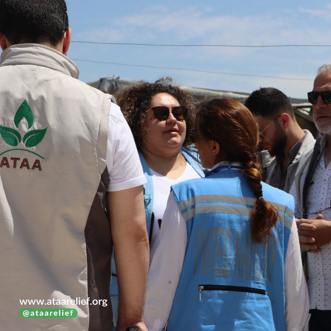 AtaaRelief's tweet image. Ataa Humanitarian Relief Association received a delegation from the United Nations Office for the Coordination of Humanitarian Affairs (OCHA) as part of a field visit to review the progress of ongoing projects.

@UNOCHA_ar @OCHA_Syria #Ataa #Syria