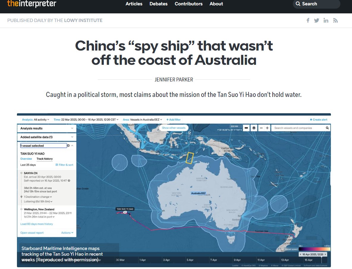 Australian think tank Lowy Institute for International Policy recently published an article authored by Jennifer Parker, a professor at the Australian National University with 20 years of service in the Australian Department of Defence, addressing concerns about #China’s research