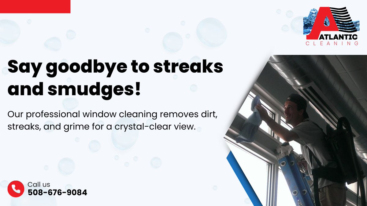 AtlanticCleani4's tweet image. Streak-free windows = a brighter world!

Our window cleaning service removes grime and streaks for a crystal-clear view. 🧼✨

Contact us now!

📞 (508) 676-9084
🌐 atlanticcleaningco.com/services/windo…

#AtlanticCleaningCo #ExpertCleaning #ShinyWindows #ClearViews