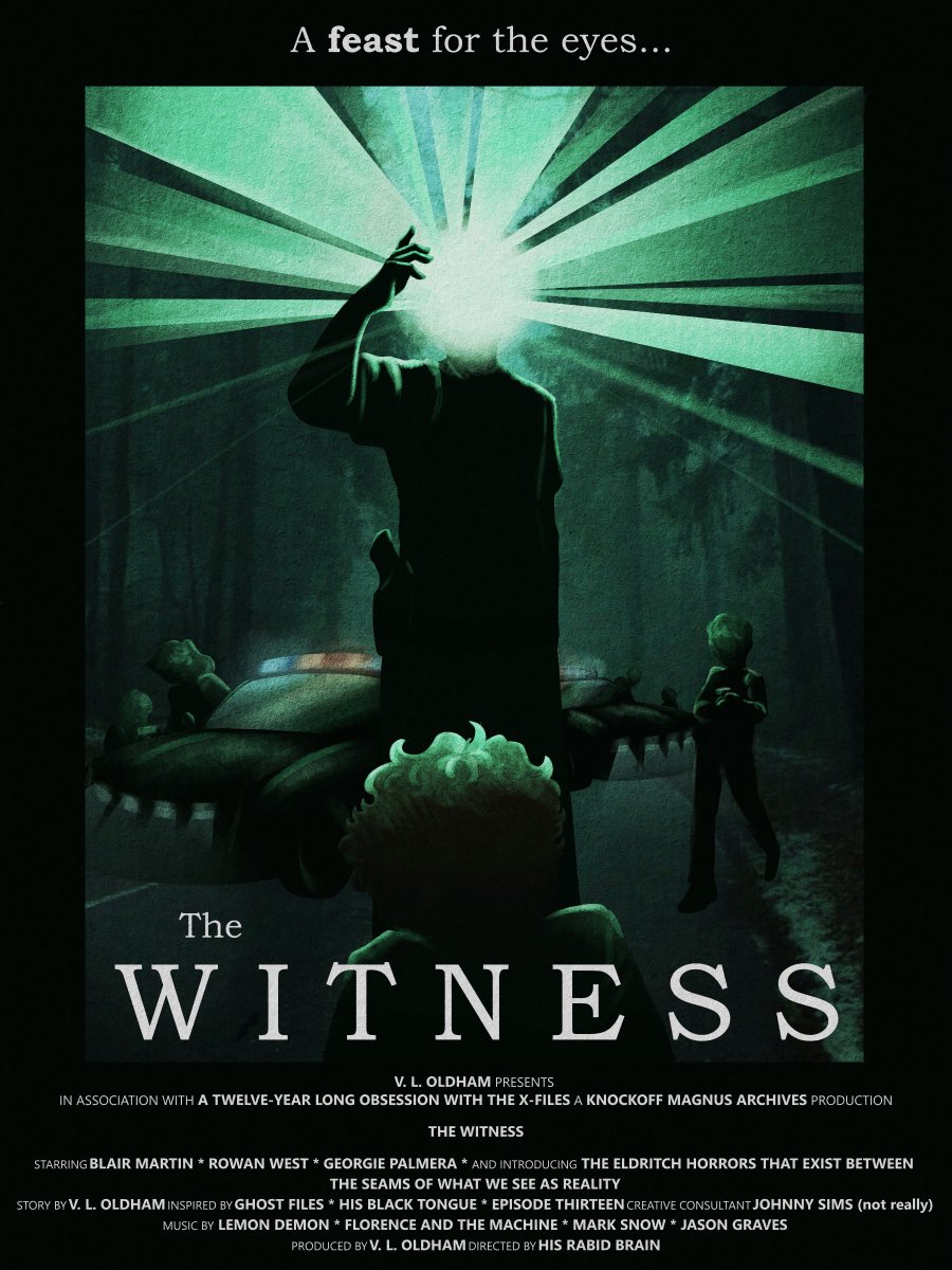 vinfrankenstein's tweet image. THE WITNESS is...
📚trans woman mulder & trans man scully VS...
👻the spirit of a man CORRUPTED BY...
👁️an eldritch horror that exists beyond the bounds of human understanding
for fans of X-FILES, THE MAGNUS ARCHIVES, and HIS BLACK TONGUE
#questpit #W #H #T