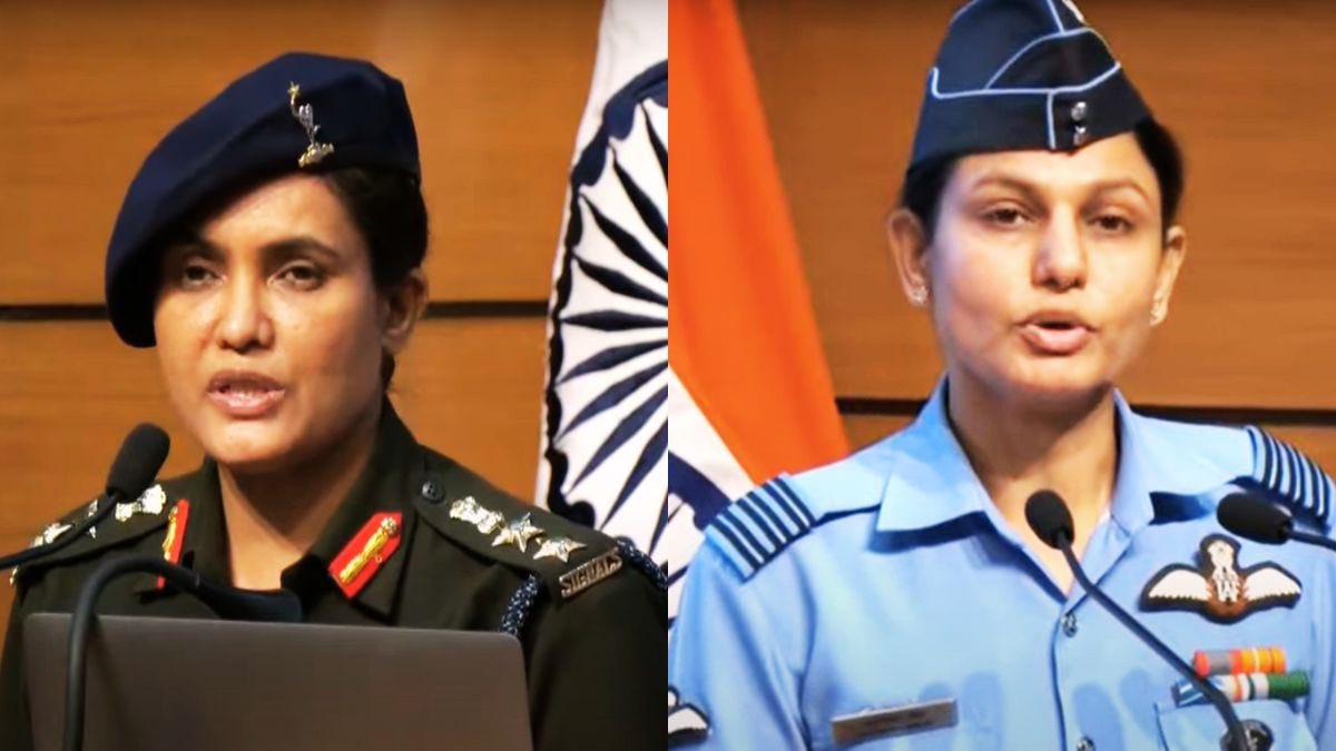 anas_patel_ad's tweet photo. 🇮🇳 Col. Sofiya Qureshi

🇮🇳 Wg. Cdr. Vyomika Singh

That’s my India..🔥
Tight slap to Haters.💪🏻
#IndiaPakistanWar #Sofiya_qureshi https://t.co/C9yvmmC1PQ