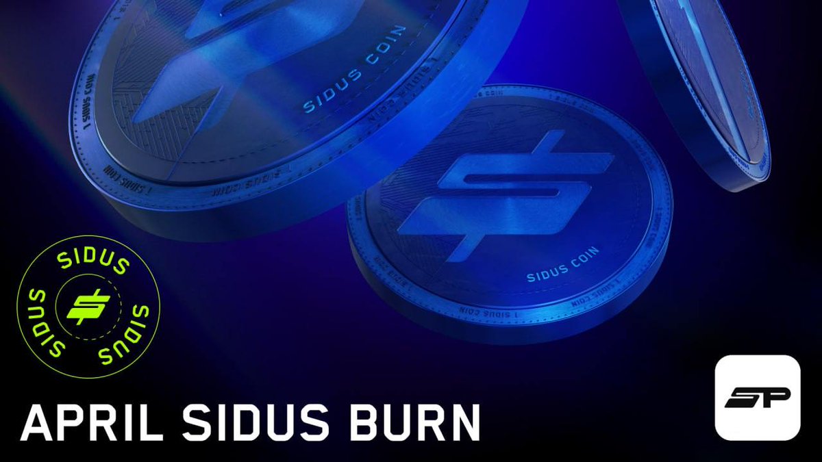 siduspad's tweet image. 👋 SidusPad Community!
 Our monthly SIDUS token burn is here!
For April:
✔️ 3,943,777.94 SIDUS burned
🔗 bit.ly/sidus_burn_apr
Total burned to date:
🔹 11,092,650,427.83 SIDUS | 36.98% of Max Supply!
Let’s keep it going! 🚀