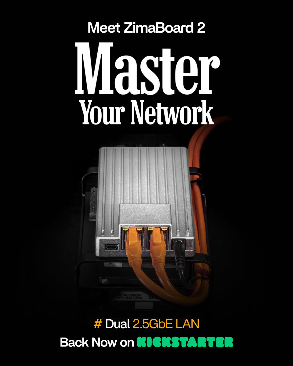 ZimaSpace's tweet image. 🧊 Meet ZimaBoard 2: Master Your Network

💻 Powered by Intel® I226-V for rock-solid 2.5GbE performance
🔗 Dual ports = smarter routing, faster NAS, smoother homelab

👉 bit.ly/3S0eO1W

 #ZimaBoard2 #Homelab #MiniServer #2_5GbE #firewall #pfsense #vpn #ZimaBoard #Homelab…