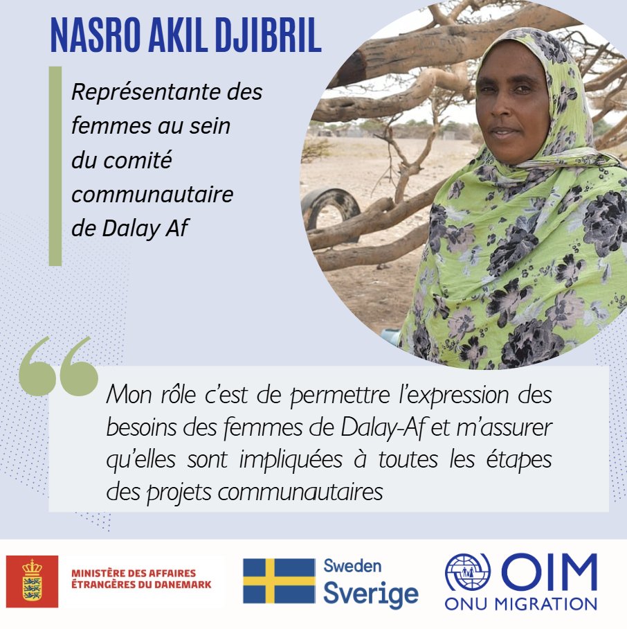 La participation des femmes et des filles est essentielle pour un développement local réussi.

L’OIM Djibouti soutient une planification communautaire inclusive et sensible au genre, où les représentantes des femmes veillent à ce que leurs priorités soient prises en compte.