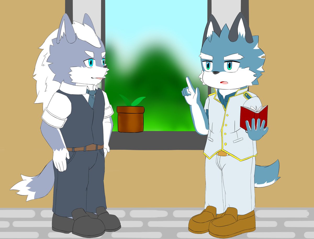 灰狼狼约 (@pass_wolf_about) on Twitter photo (゚O゚)最近不是画不动了,是画了还没发
“一家工作室里的两位游戏角色似乎在商量搞卫生的事情…”
#KnightsCollege 
#LagoonLounge (゚O゚)最近不是画不动了,是画了还没发
“一家工作室里的两位游戏角色似乎在商量搞卫生的事情…”
#KnightsCollege 
#LagoonLounge