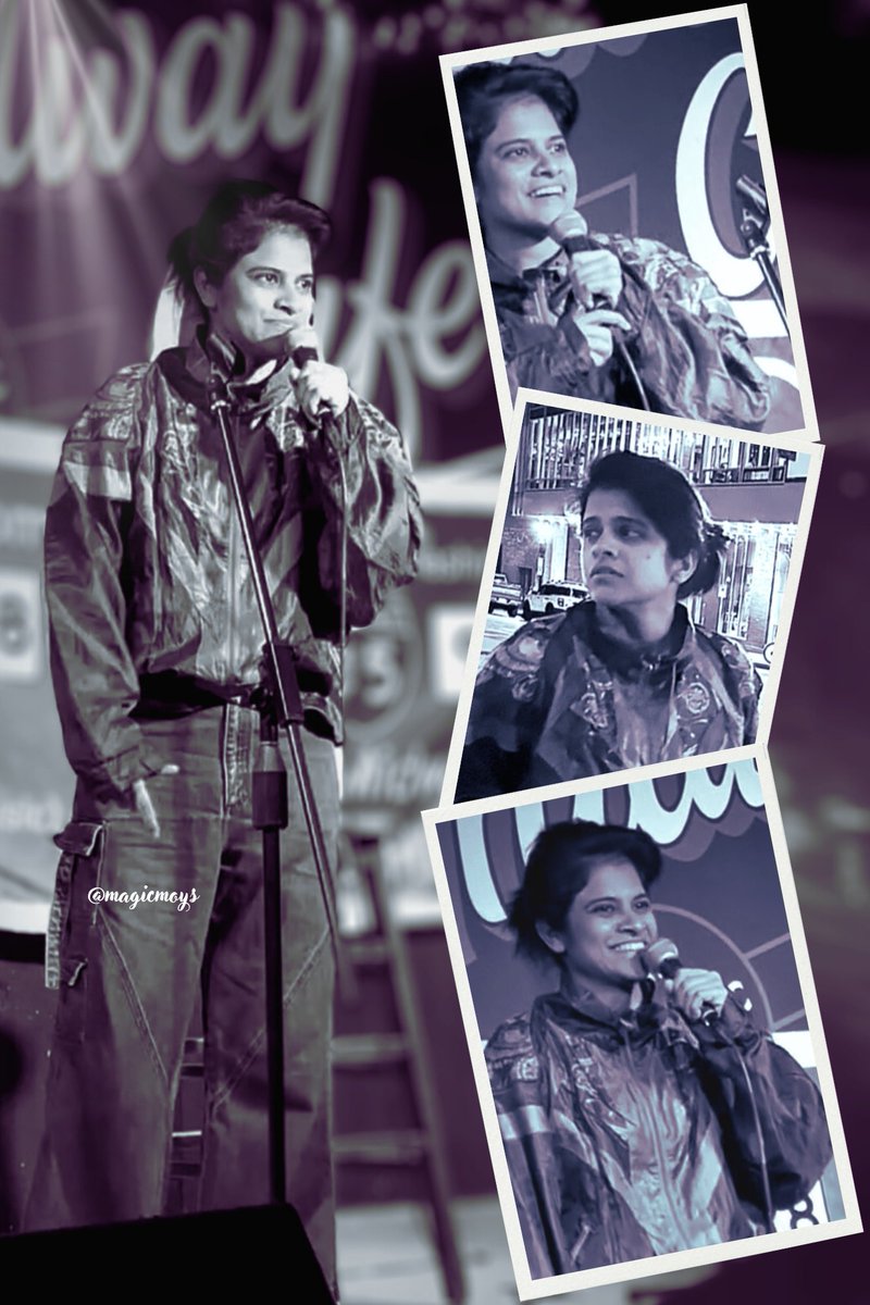 magicmoys610's tweet photo. Look at the swag...my rockstar !! 😎💥
@maya_skrishnan
Leaving no pages unturned!! 
Happy happy me....been waiting for a long  time to watch her doing open mic and stand ups !!! 🥳😍
#Mayaskrishnan #Mayasquad #EndrumMayaNirantharam #USA #Openmic https://t.co/zrjDPftH24