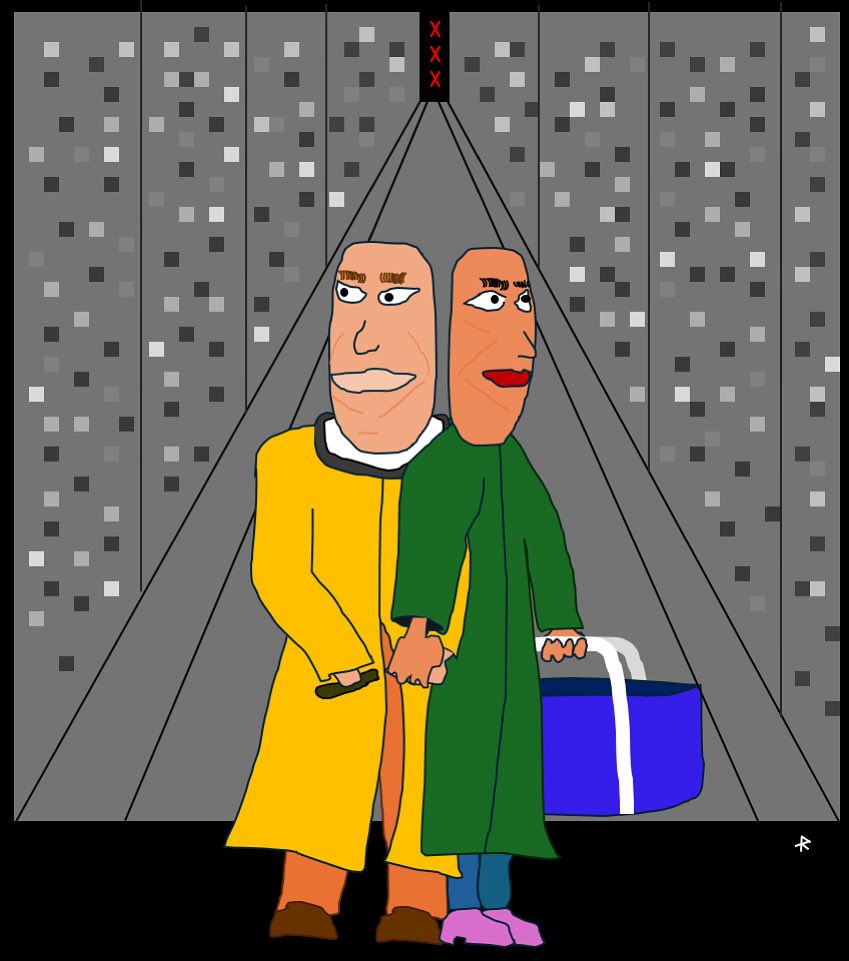 shiftr_art's tweet image. Colorful people in a colorless place 

#excelart #digitalart #pixelart