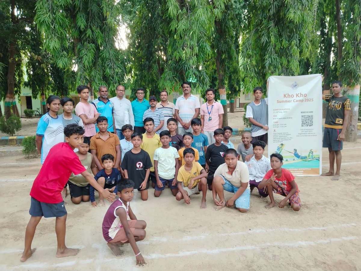 dsoganjam123's tweet photo. KHO-KHO SUMMER CAMP-2025, GANJAM DISTRICT https://t.co/YavuAi3DG6