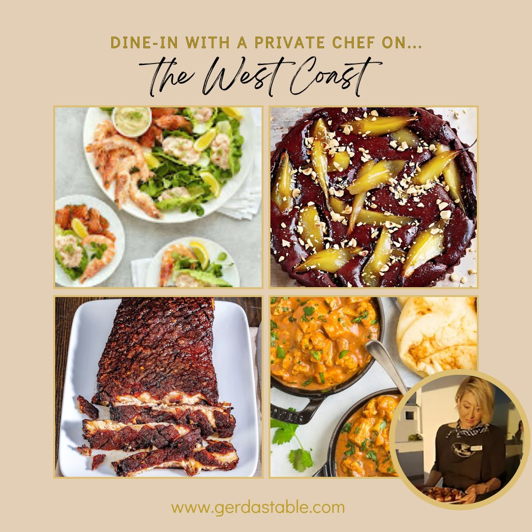 🌊✨ Enjoy unique dining on the West Coast with Gerda Mouton, your Private Chef! 🍽️💖 From intimate dinners to festive gatherings, let's make your meal unforgettable! 🌟

📞 Contact me to book your personalised experience! gerdastable.com  
#PrivateChef