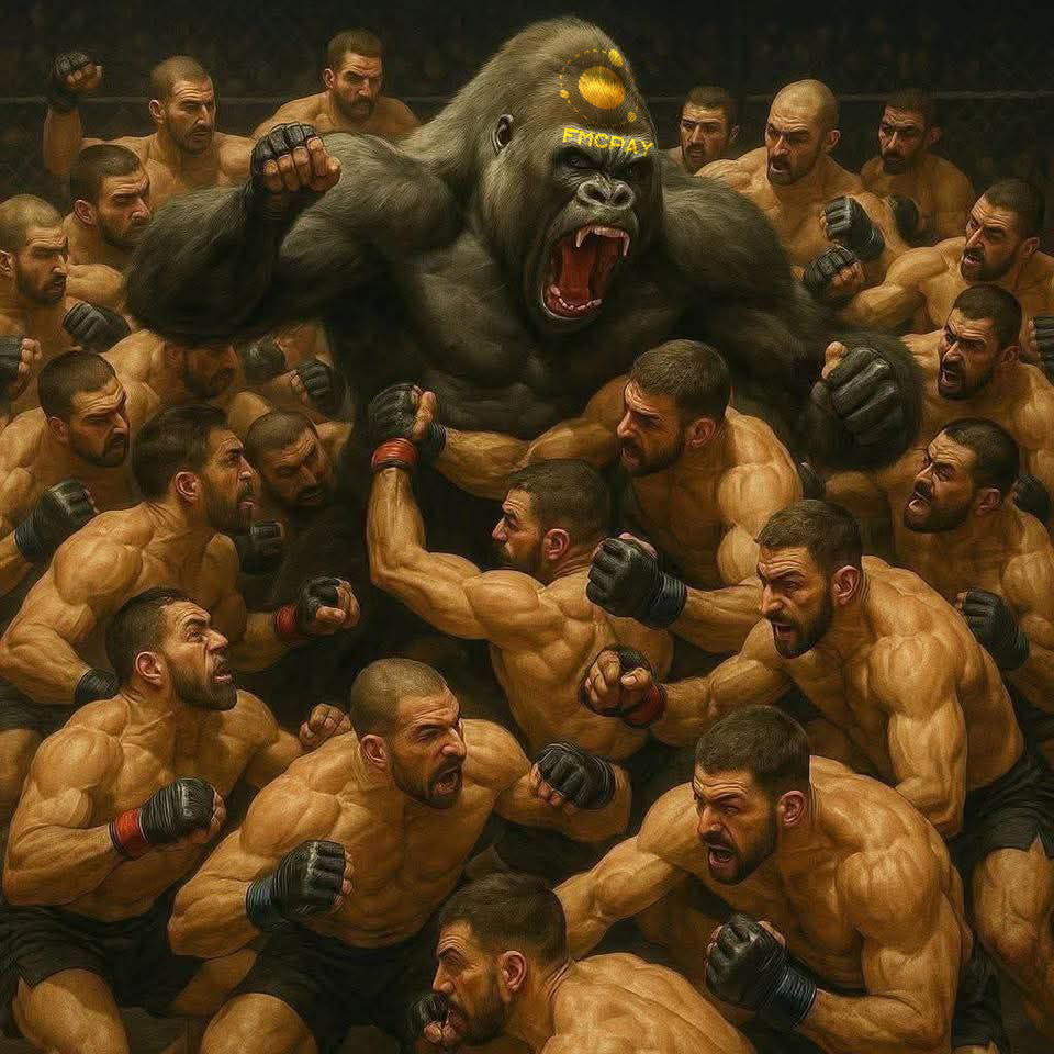 FMCPay's tweet photo. 🦍 What if 100 men tried to HODL you down?
It’s simply IMPOSSIBLE 🚀💹

#FMCStrong #HODLStrong #FUDProof #BullRun https://t.co/L07n4Xw426