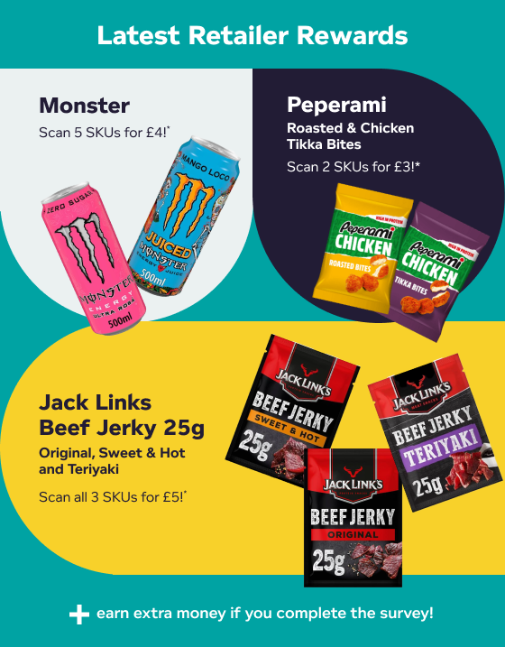 Fresh Rewards are here! New products have landed on Retailer Rewards this May 🙌
✅ Scan eligible items
✅ Complete the short survey
Quick, easy, and money in your pocket. Check the app now!

#RetailerRewards #EarnMore #PayPoint