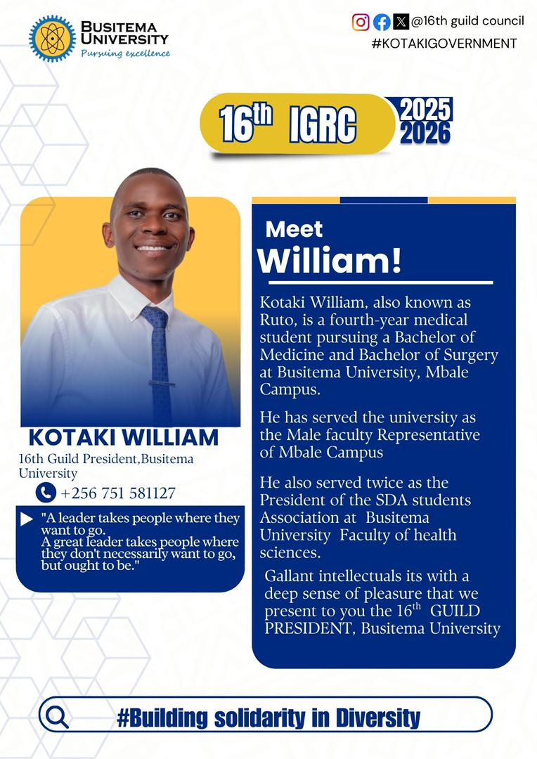 16th Guild Council Busitema University 2025/2026 tweet media