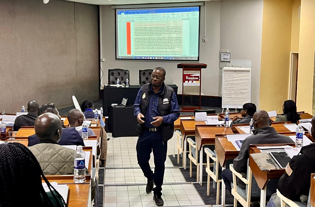 Zimbabwe Association of Church-Related Hospitals (@assoczach) on Twitter photo #HappeningNow
Over 75% of people with #mental, #neurological & #substanceuse disorders (MNS) in low-resource settings lack care. This week, ZACH & <a href="/MoHCCZim/">Ministry of HealthZW</a> are training healthcare workers in #mhGAP to identify, assess & manage MNS disorders <a href="/WHO_Zimbabwe/">WHO Zimbabwe</a>
#MentalHealthForAll #HappeningNow
Over 75% of people with #mental, #neurological & #substanceuse disorders (MNS) in low-resource settings lack care. This week, ZACH & <a href="/MoHCCZim/">Ministry of HealthZW</a> are training healthcare workers in #mhGAP to identify, assess & manage MNS disorders <a href="/WHO_Zimbabwe/">WHO Zimbabwe</a>
#MentalHealthForAll