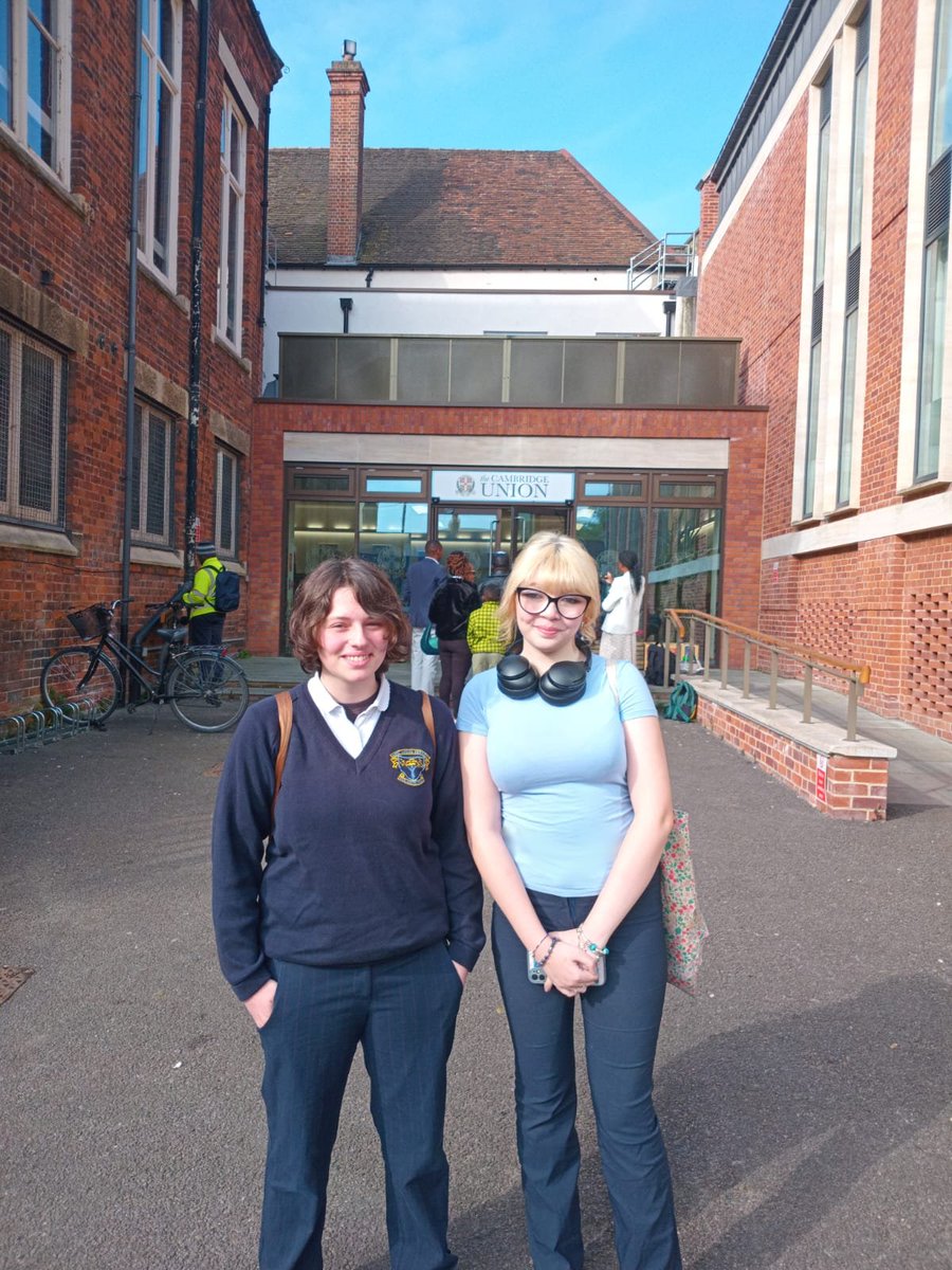 Congrats to Molly Coyne &amp; Zia Waring who took part in the International Competition for Young Debaters in Cambridge. The only Irish team selected, they did brilliantly to win one of their rounds. We are so proud of Molly &amp; Zia for their super achievement. Well done girls!