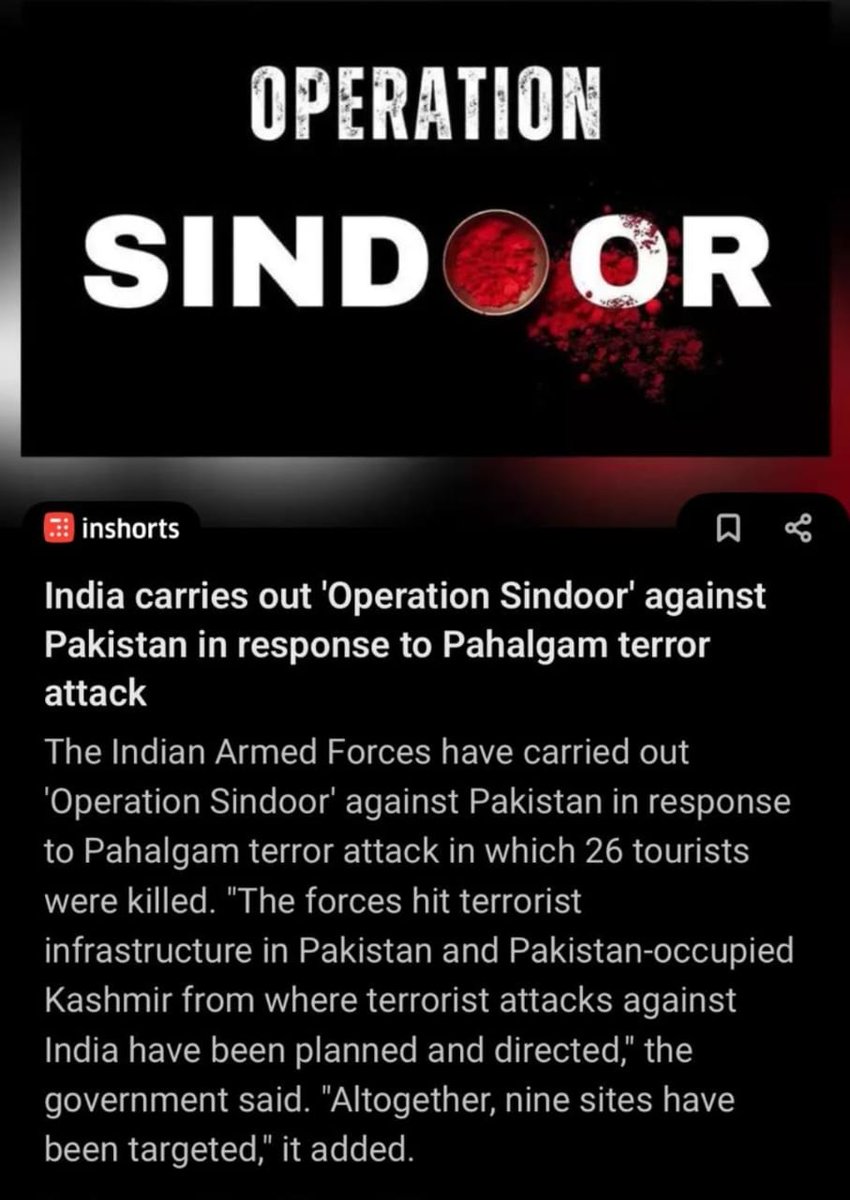 isonali_IND's tweet photo. Chutki Bhar Sindoor ki Kimat..... 
🤏 🩸🇮🇳
#OperationSindoor 
#IndiaPakistanWar 
#JaiHind https://t.co/KMlpJ85Mz5