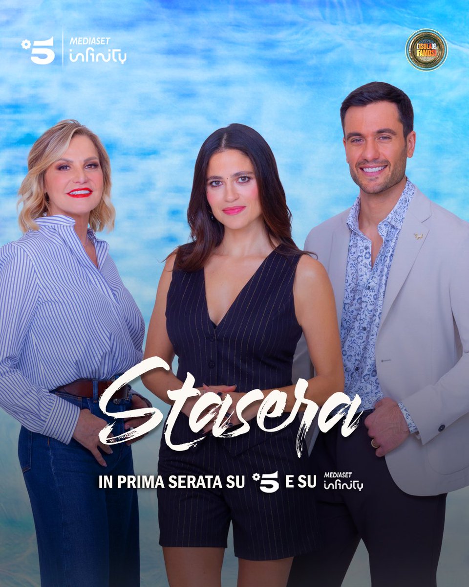 IsolaDeiFamosi's tweet photo. L’ATTESA È FINITA
Con @gentilivero alla conduzione, @Simo_Ventura in studio come opinionista e @pierpaolopretel in collegamento dall’Honduras… l’#Isola può ufficialmente iniziare 🏝️

Ci vediamo stasera in prima serata su #Canale5 e @MedInfinityIT https://t.co/nbjZy8aeY8