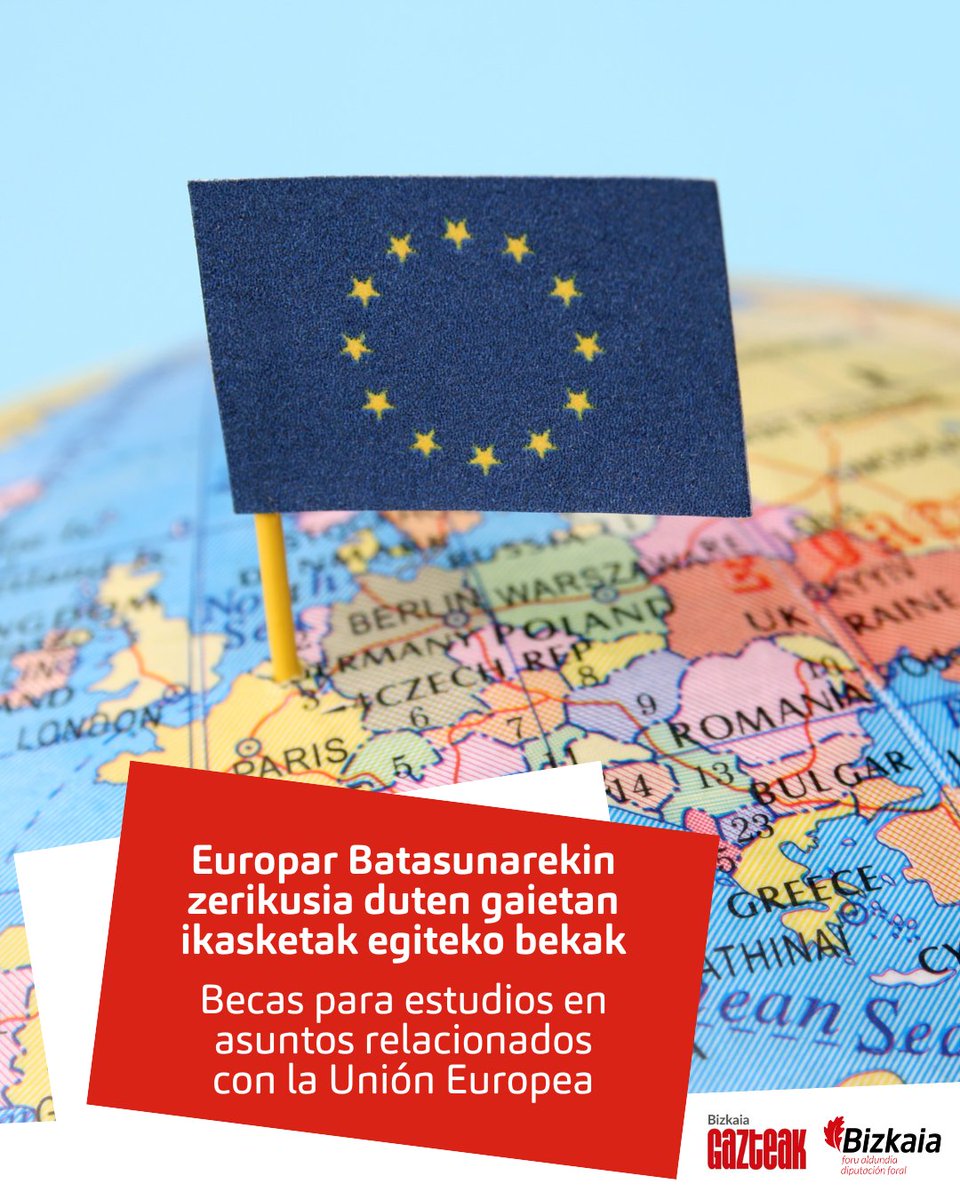 BizkaiaGazteak (@bizkaiagazteak) on Twitter photo 🇪🇺 ¡Las becas para realizar estudios en asuntos relacionados con la Unión Europea 2025-2026 te esperan!
✅ 3 becas individuales de 14.000 euros cada una.
✅ 1 beca para el Colegio Europa de 29.000 euros.
¡Consulta detalles!
➡️ ow.ly/jnoo50VNuaL
#BizkaiaGazteak <a href="/Bizkaia/">Bizkaiko Foru Aldundia/Diputación Foral de Bizkaia</a> 🇪🇺 ¡Las becas para realizar estudios en asuntos relacionados con la Unión Europea 2025-2026 te esperan!
✅ 3 becas individuales de 14.000 euros cada una.
✅ 1 beca para el Colegio Europa de 29.000 euros.
¡Consulta detalles!
➡️ ow.ly/jnoo50VNuaL
#BizkaiaGazteak <a href="/Bizkaia/">Bizkaiko Foru Aldundia/Diputación Foral de Bizkaia</a>
