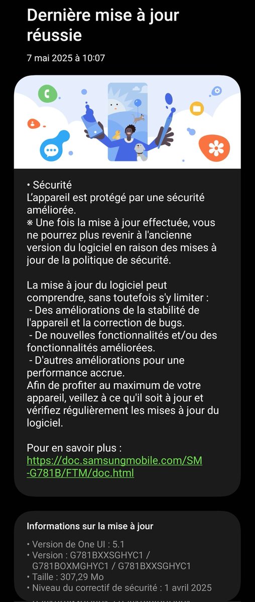 ba_tix's tweet image. C&apos;est juste un téléphone qui va avoir 5 ans en septembre 😮
Samsung c&apos;est du sérieux 
#Samsung
#SecurityUpgrade