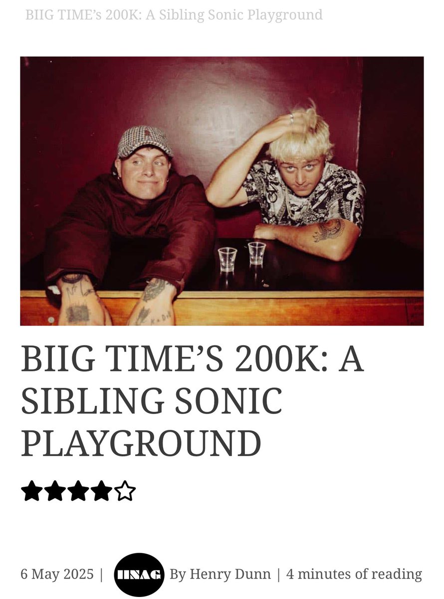 First review comes in ⭐️⭐️⭐️⭐️ Album out on Friday!! UK tour starts Wednesday!!