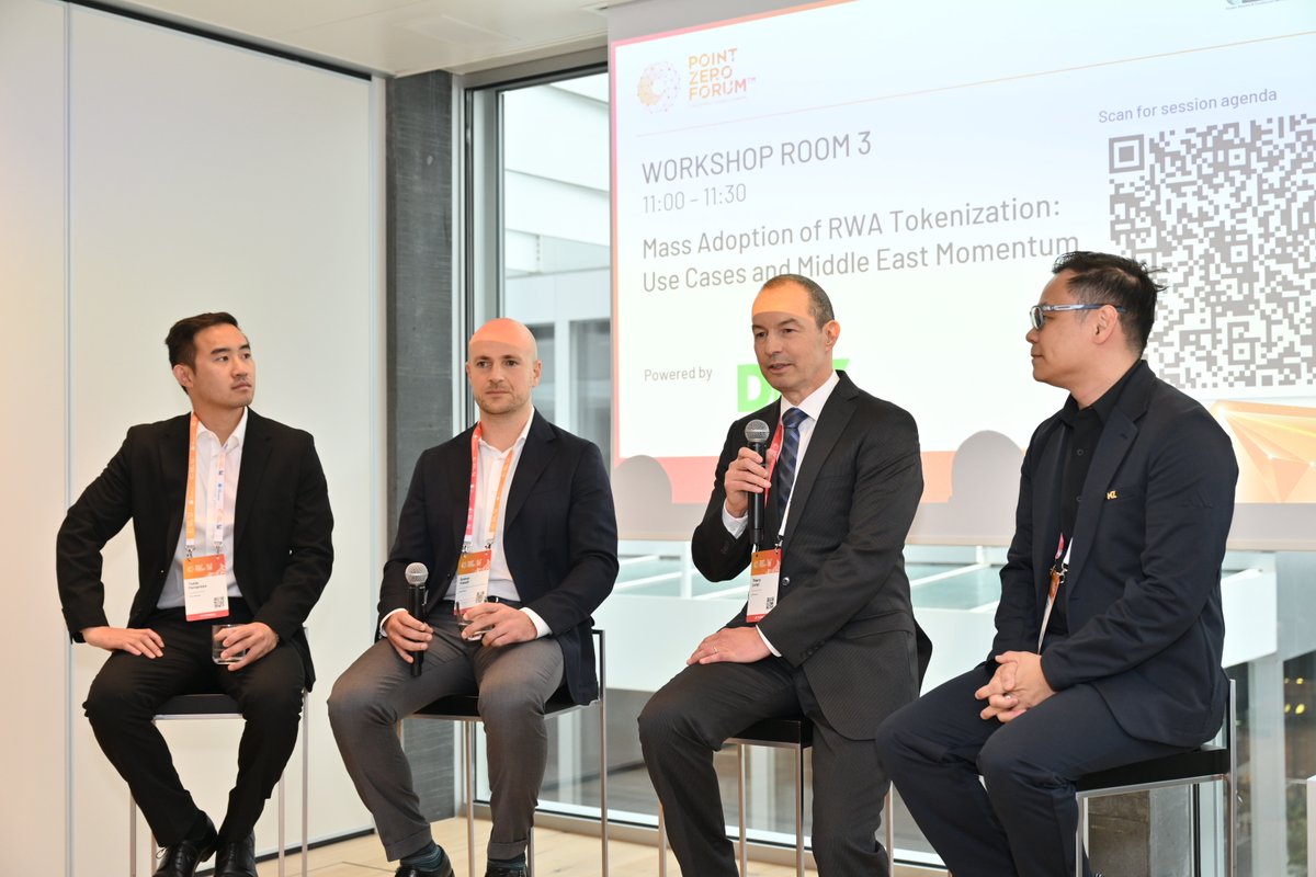 DMZ Finance (@dmz_finance) on Twitter photo Workshop Recap <a href="/DMZ_Finance/">DMZ Finance</a>, <a href="/pointzeroforum/">Point Zero Forum</a>
Mass Adoption of RWA Tokenization: Use Cases and Middle East Momentum — Powered by <a href="/DMZ_Finance/">DMZ Finance</a>
This session highlighted the Middle East’s growing exploration in the evolving landscape of Real-World Asset (RWA) tokenization, Workshop Recap <a href="/DMZ_Finance/">DMZ Finance</a>, <a href="/pointzeroforum/">Point Zero Forum</a>
Mass Adoption of RWA Tokenization: Use Cases and Middle East Momentum — Powered by <a href="/DMZ_Finance/">DMZ Finance</a>
This session highlighted the Middle East’s growing exploration in the evolving landscape of Real-World Asset (RWA) tokenization,