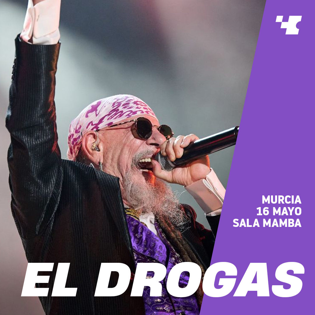 ¡Cuenta atrás para El Drogas en Murcia!🔥
La semana que viene, viernes 16 de mayo, el mítico <a href="/ElDrogasOficial/">El Drogas</a> llega a la Sala Mamba.
Si aún no tienes tu entrada, todavía estás a tiempo.
🎟️A la venta en compralaentrada.com
No digas que no te avisamos...‼️