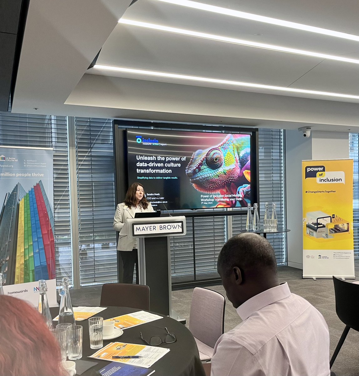 Our final speaker at our #POWEROFINCLUSION workshop Sandra Healy, CEO and Founder at inclusio tells us about ‘Transforming Culture with Data’ 

#CHANGESTARTSTOGETHER