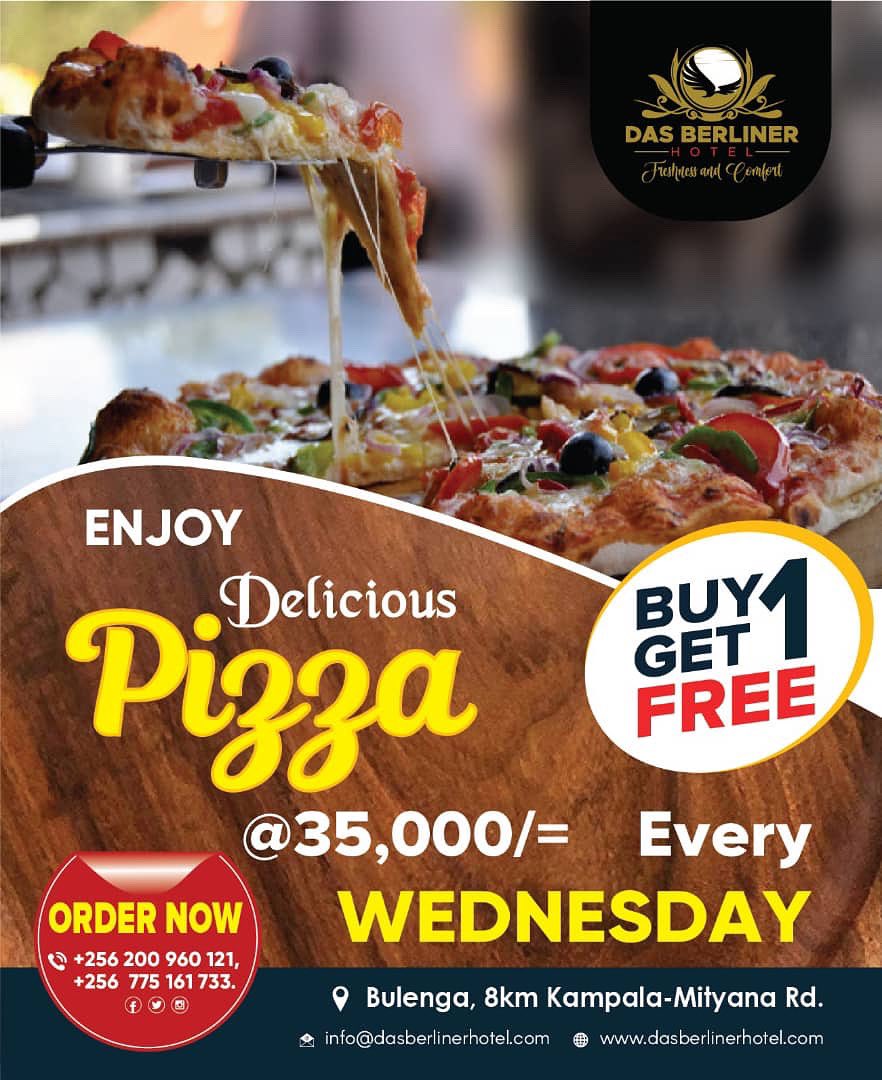 das_berliner's tweet image. Double the pizza,🍕🍕double the fun 🥳🥳 It’s our weekly pizza promotion day. Make your order today and enjoy our delicious pizza.  #midweektreats #pizzaWednesday