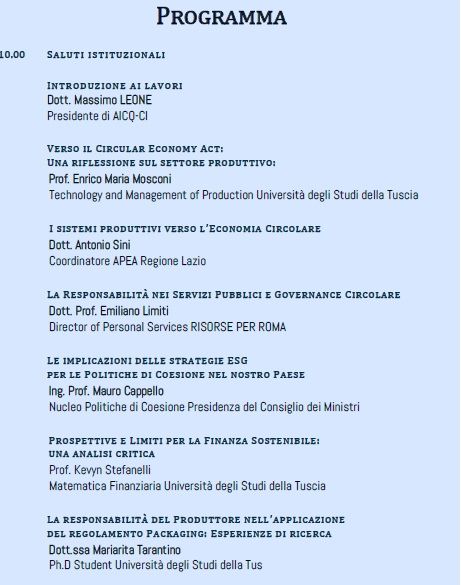 aicq_ci's tweet photo. Ci vediamo a Civitavecchia, 08 maggio 2025 ore 10 - Polo Universitario - P.zza Verdi 1.  Sustainability, Producer Responsibility and Circular Economy: an indissoluble link. Workshop nella cornice del Festival dello Sviluppo Sostenibile di ASviS . Prenotazioni: infosoci@aicqci.it https://t.co/4JWQNivRzV