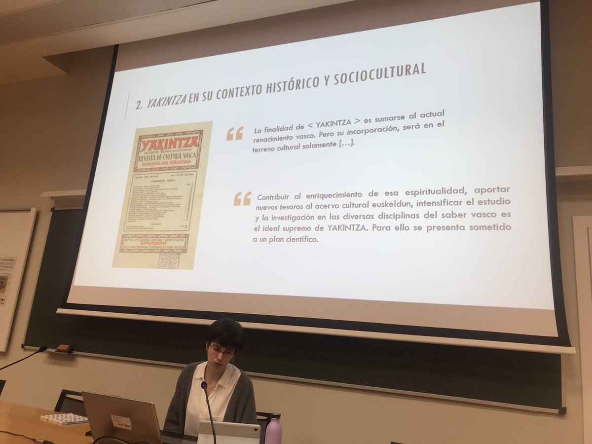 MJGarciaFolgado's tweet image. Sigue @gobiline (@upvehu), miembro de #ContactPres, que habla de “Las ideas de Bonifacio de Echegaray en la revista Yakintza (1933-1936)”
#histlx