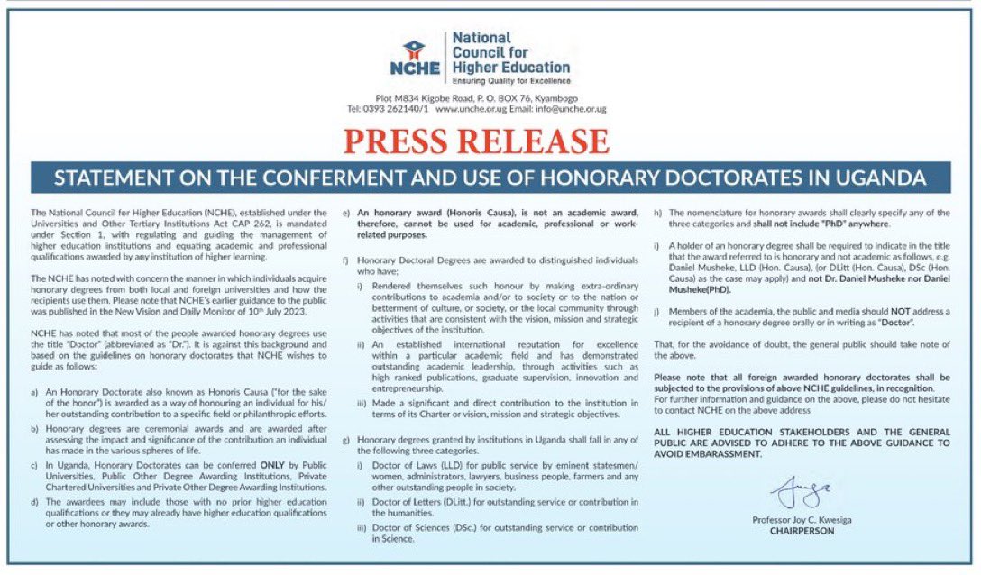 Thank you, National Council for Higher Education. #ScamOver