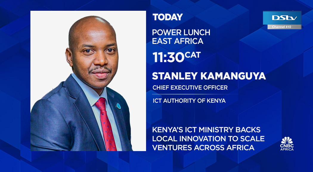 [WATCH] Today on #PLEA: Kenya's ICT Ministry backs local innovation to scale ventures across Africa. We're joined by Stanley Kamanguya (<a href="/KamanguyaS/">Kamanguya Stanley</a>), Chief Executive <a href="/ICTAuthorityKE/">ICT Authority</a>, for more.        

📺Tune in at 11h30 CAT on #DSTV410.