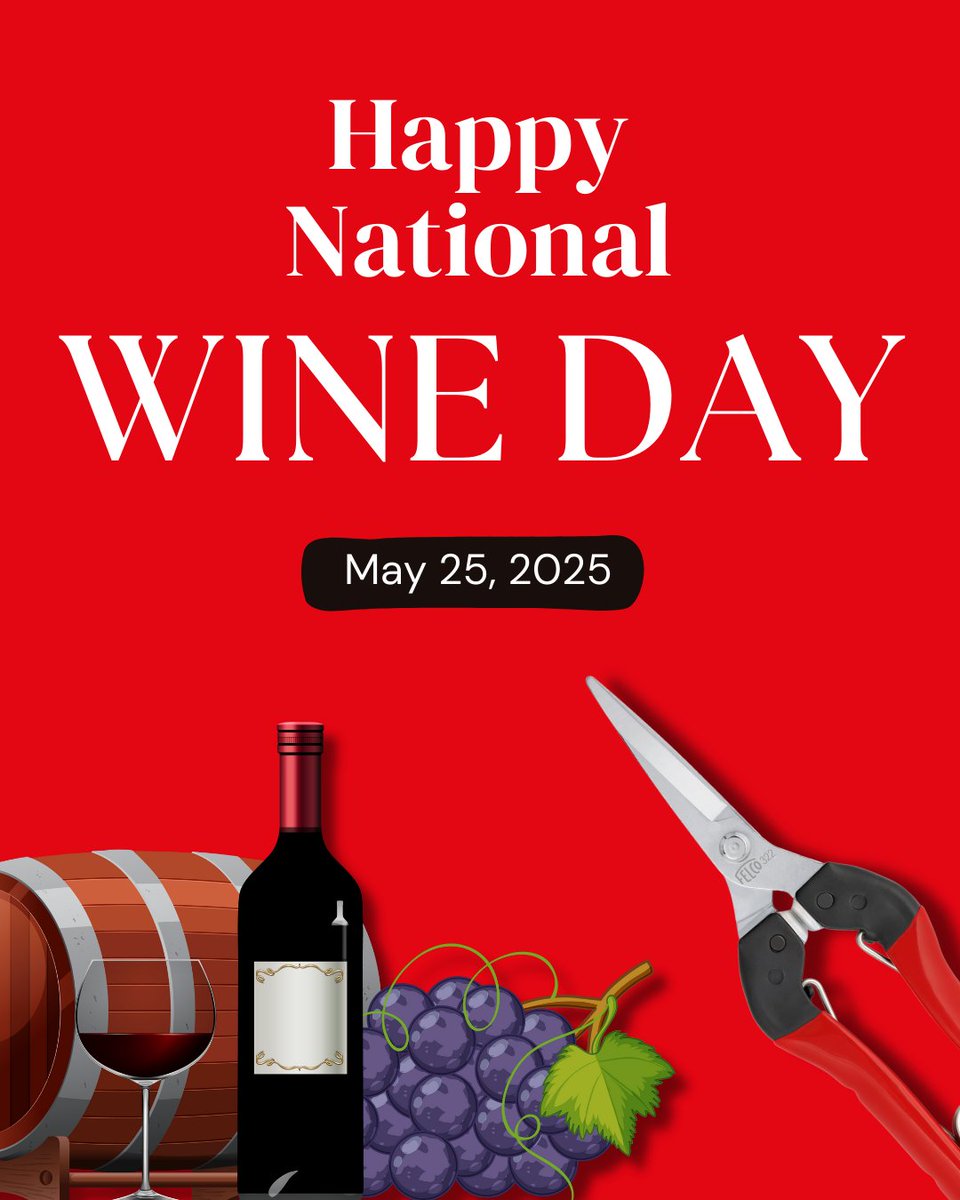 Happy #InternationalWineDay! From vine to glass, the journey of great wine begins with precision. That's why we celebrate the #FELCO322 harvesting &amp; trimming snips, designed for the delicate art of grape pruning &amp; harvesting. #WineDay #FELCO  #GrapeHarvest #WineMaking #Vineyard