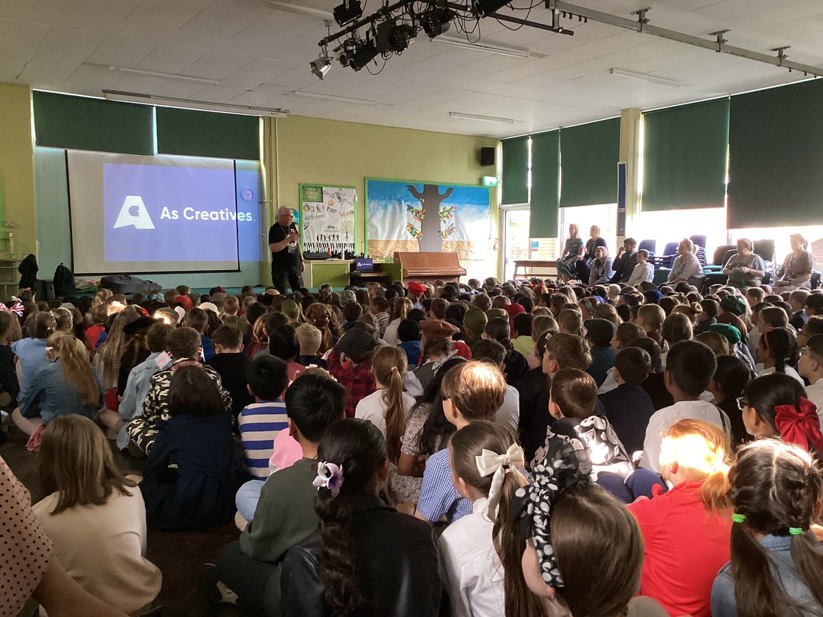 Whitehouse Common (@whcps) on Twitter photo Big thank you to Jackson from <a href="/AsCreatives/">As Creatives</a> for our assembly this morning to begin our VE Day celebrations. Everyone is excited about their workshops which will be following! #WHCHistory <a href="/RoyalSutColTC/">Royal SutCol TC</a> #WHCPTA Big thank you to Jackson from <a href="/AsCreatives/">As Creatives</a> for our assembly this morning to begin our VE Day celebrations. Everyone is excited about their workshops which will be following! #WHCHistory <a href="/RoyalSutColTC/">Royal SutCol TC</a> #WHCPTA