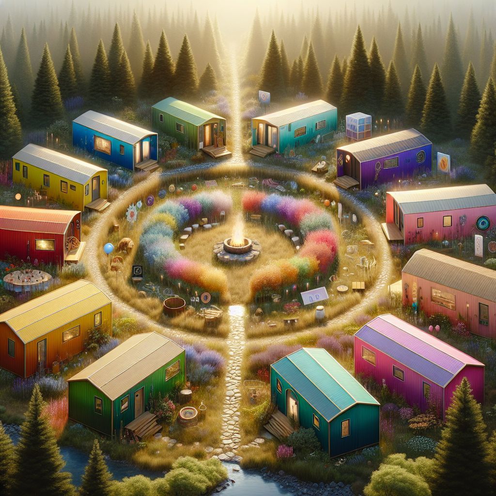 onureren's tweet photo. "The dream is eight mobile homes forming a sacred village in nature—each a different color, each with a purpose, all working together."  

Reimagining community through ceremony and creativity.  

#CommunityBuilding #SacredSpaces #IntentionalLiving #Ceremony https://t.co/hkAsbTMOF4