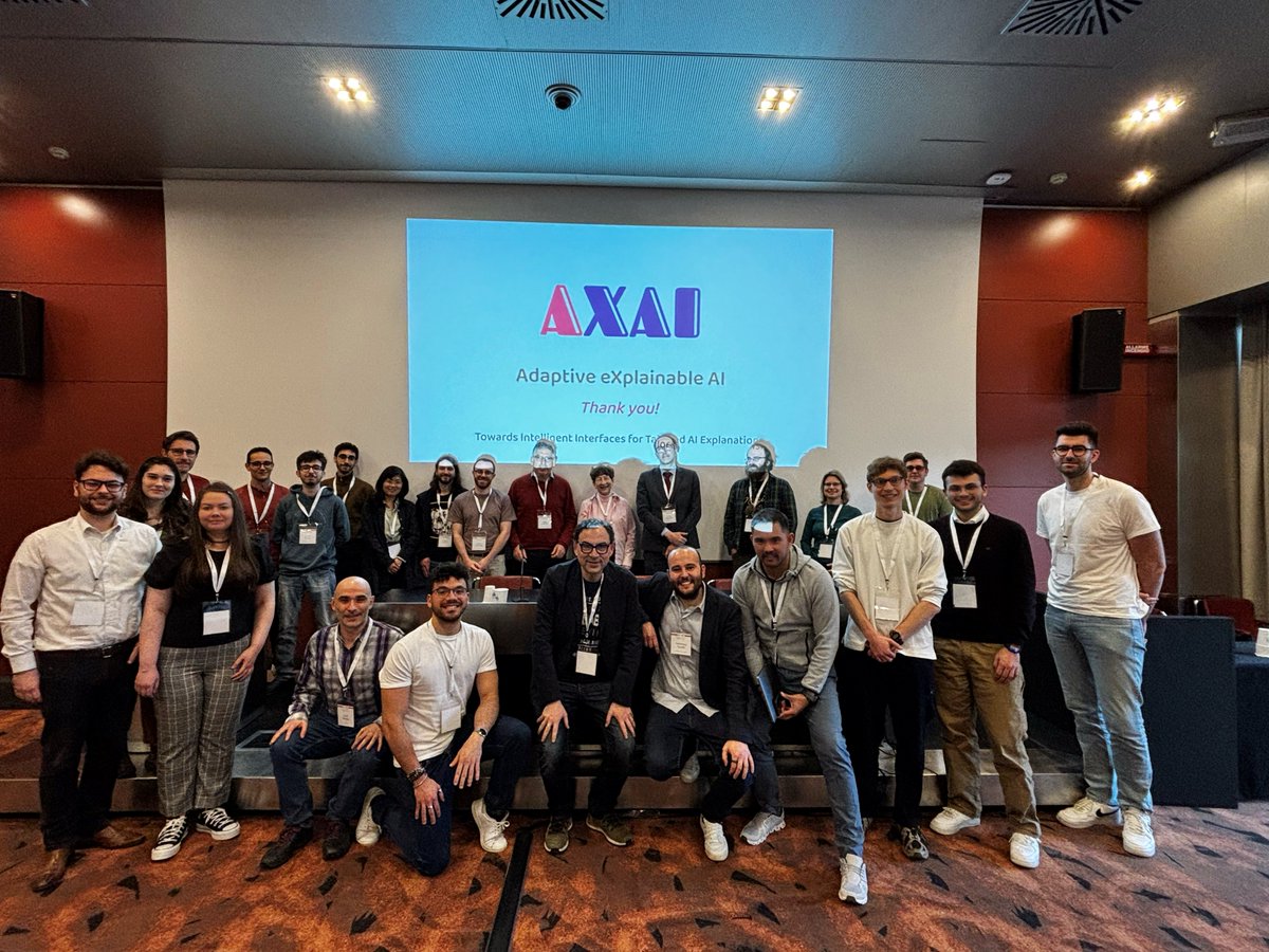 🌟 Huge thanks to all who joined us in Cagliari for the Adaptive XAI 2025 Workshop, on March 24th.

We explored tailored, human-centred #AI explanations, from LLMs to ethics &amp; interaction design.

Hosted by <a href="/TANGO_horizon/">TANGO</a> at #IUI2025 

#XAI #ExplainableAI #HumanCenteredAI #FAIR