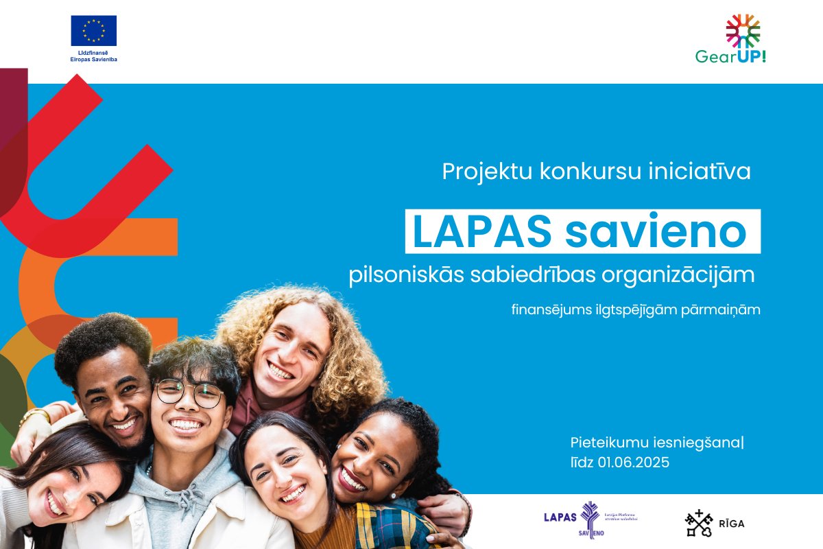 Latvijas Platforma attīstības sadarbībai (LAPAS) (@lapas_lv) on Twitter photo Izsludināts 2. projektu konkurss “LAPAS savieno”! Atbalsts NVO, kas veicina jauniešu līdzdalību, izpratni par klimata pārmaiņām, dzimumu līdztiesību un risina globālos izaicinājumus vietējās kopienās. Finasējums līdz  9630 EUR. bit.ly/4d2iFFw #GEAR_UP #EUDEARprogramme Izsludināts 2. projektu konkurss “LAPAS savieno”! Atbalsts NVO, kas veicina jauniešu līdzdalību, izpratni par klimata pārmaiņām, dzimumu līdztiesību un risina globālos izaicinājumus vietējās kopienās. Finasējums līdz  9630 EUR. bit.ly/4d2iFFw #GEAR_UP #EUDEARprogramme