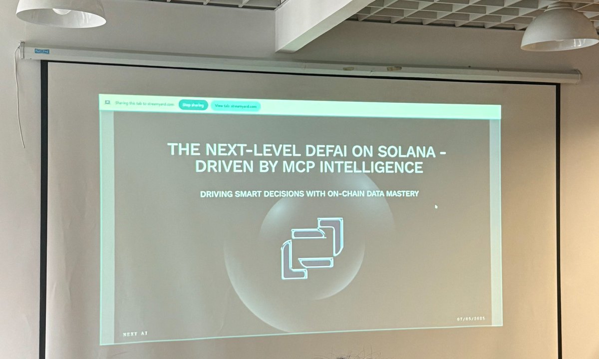 Today we had our pitching session to show <a href="/nexyai_io/">Nexy AI</a>'s most advantageous features that help both <a href="/solana/">Solana</a> users and builders to leverage their trading journey, as well as their AI building adventure. Thank Superteam for giving our team this precious opportunity!