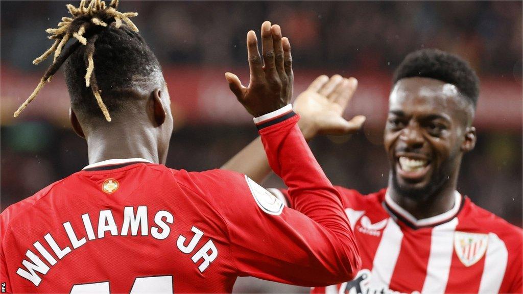 Athletic Bilbao will be without Iñaki Williams, Nico Williams, and Oihan Sancet for their upcoming clash against Manchester United, as none of the trio have been included in the travelling squad. #MUFC #Bilbao