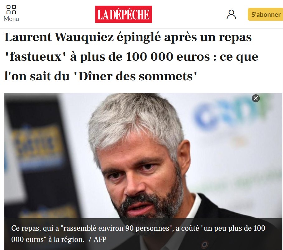 MC_Garin's tweet photo. En revanche, rassurez-vous, les fonds publics restent disponibles pour :
– les dîners fastueux,
– les copains du Puy-en-Velay,
– et les coups de com' à la sauce Trump.
L’éducation non, l'entre-soi oui. 2/2 https://t.co/J5Ih5GTgGv