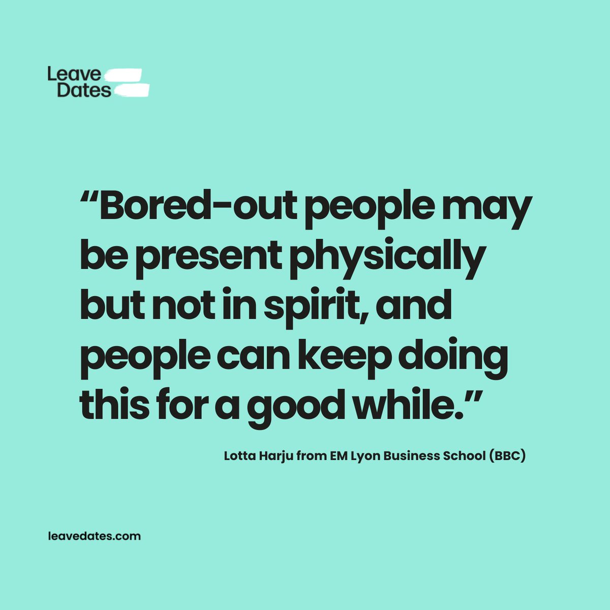 We talk a lot about #burnout —but what about #boreout? 😩
Feeling under-challenged &amp; stuck can be just as damaging to mental health and morale.

It’s time to rethink how meaningful work boosts engagement &amp; wellbeing.

How can leaders tackle this?👇 #WorkplaceWellbeing #HR
