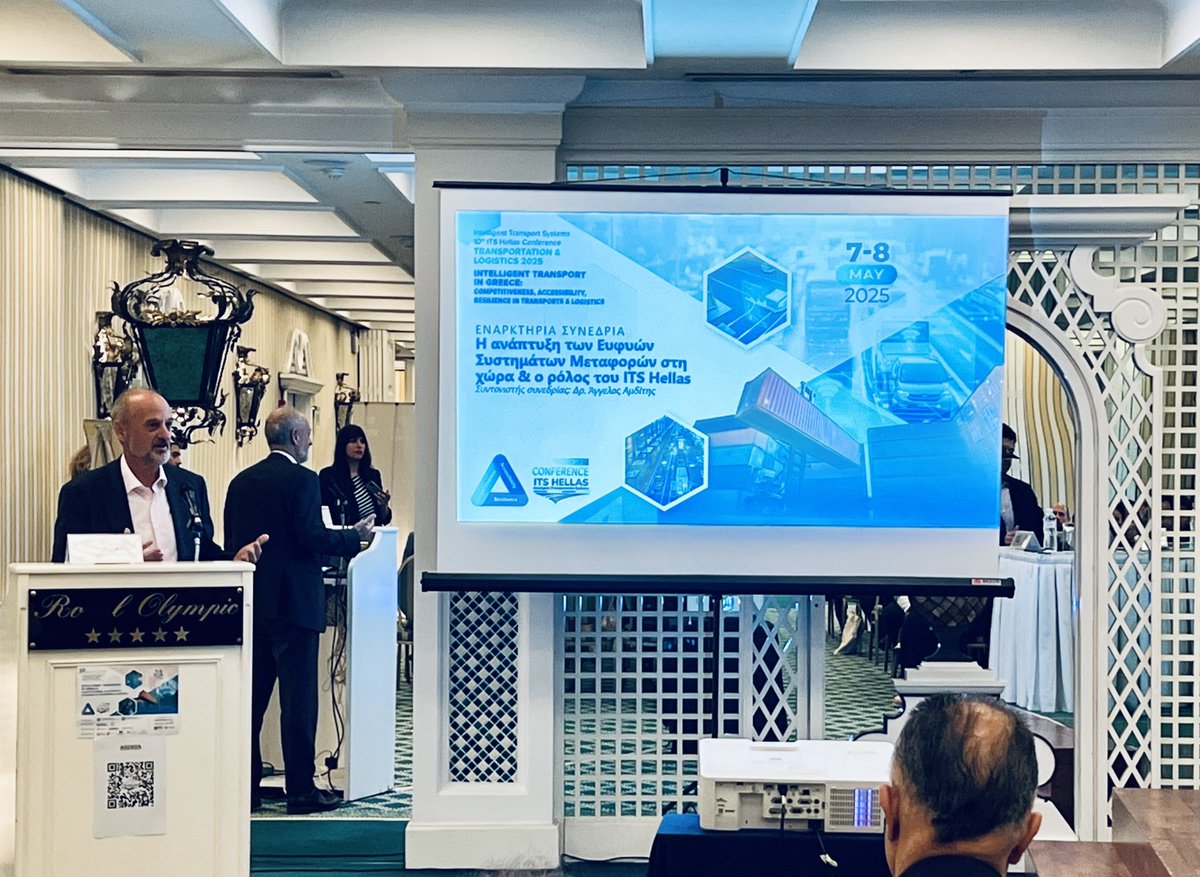 Opening the 10th @ITSHellas #Conference in #athens, talking about <a href="/ERTICO/">ERTICO - ITS Europe</a> #ITSEurope #smartmobility #transport #resilience and #innovation <a href="/ISENSE_GROUP/">I-SENSE GROUP/ ICCS</a> @ICCS