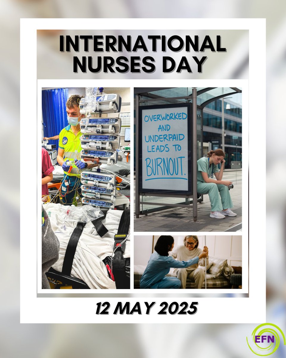 On this #IND2025, let’s remind policymakers that the EU must consistently support #frontlinenurses, and not hide behind subsidiarity. We need a healthcare system where #nurses choose to stay, without sacrificing their own health and well-being. #EFN #Nursing