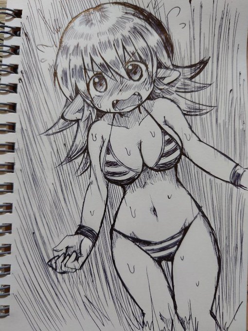 ボールペンビキニ流されらくがき(再掲) 