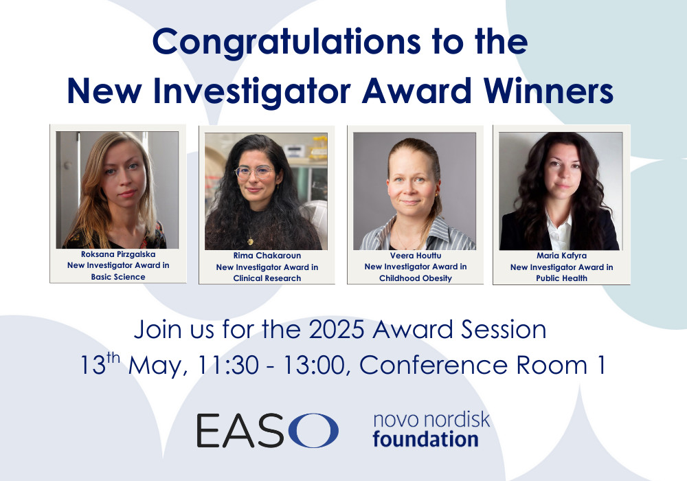 EASO_President (@easopresident) on Twitter photo Join us for the 2025 <a href="/EASOobesity/">EASO</a>-<a href="/novonordiskfond/">Novo Nordisk Foundation</a> New Investigator Award session at #ECO2025
➡️ 13th May 11:30 - 13:00 Conference Room 1
View the ECO2025 program online eco2025.org/?p=draft-progr…
@EASOPresident <a href="/neuroimmune_rok/">Roksana Pirzgalska</a> Join us for the 2025 <a href="/EASOobesity/">EASO</a>-<a href="/novonordiskfond/">Novo Nordisk Foundation</a> New Investigator Award session at #ECO2025
➡️ 13th May 11:30 - 13:00 Conference Room 1
View the ECO2025 program online eco2025.org/?p=draft-progr…
@EASOPresident <a href="/neuroimmune_rok/">Roksana Pirzgalska</a>