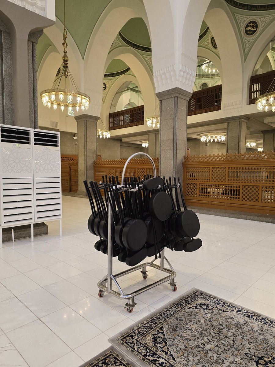 New chairs at Masjid Quba 

#المدينة_المنورة