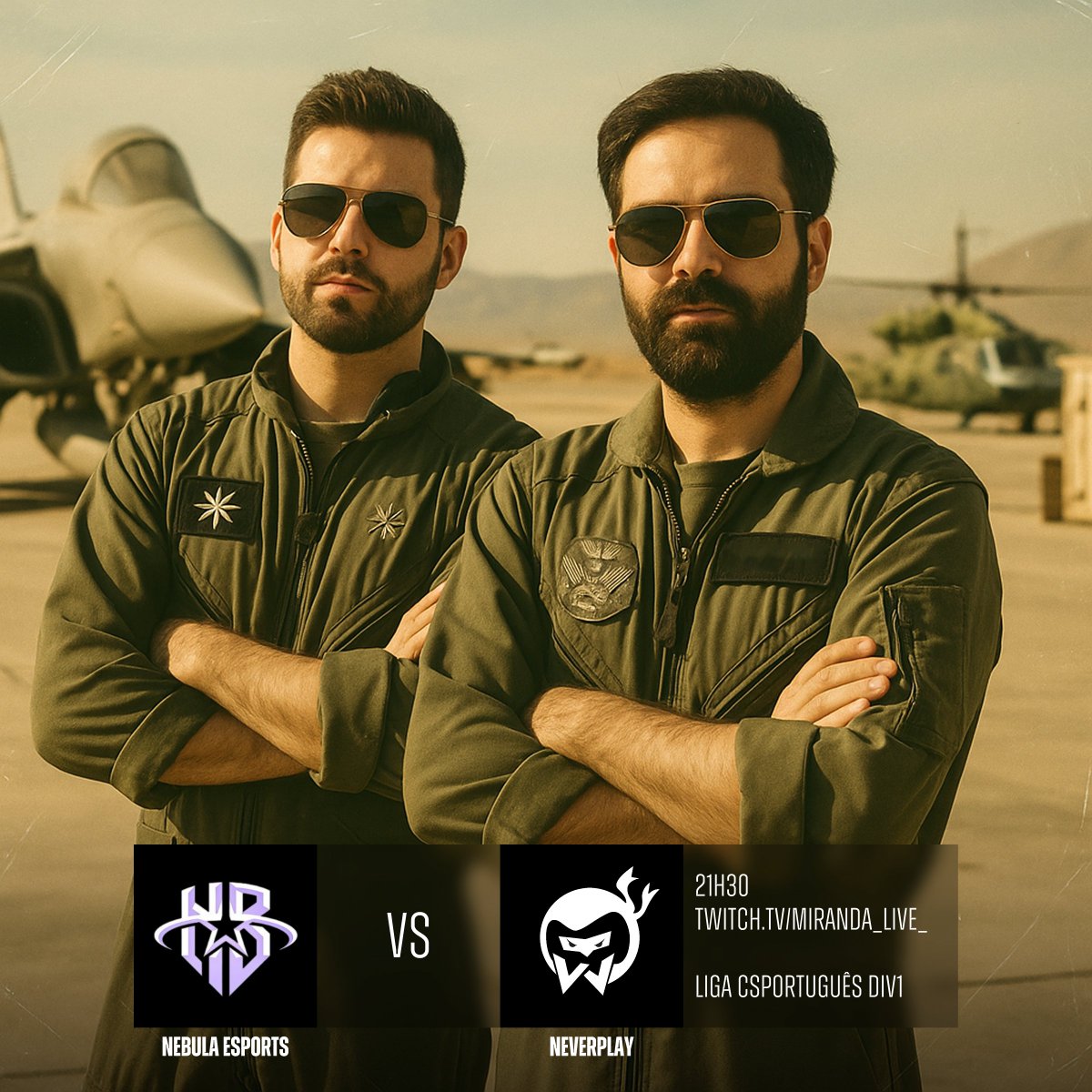 miranda (@mirandalpcod) on Twitter photo Da última vez este post fez um apagão, vamos a ver se é desta!
Eu e o <a href="/CorvoJ5/">Luis Soares</a> estamos preparados a rigor para dar cast ao jogo que vai acontecer hoje à noite entre os <a href="/neverplay_gg/">NeverPlay</a> e os <a href="/NebulaEsportspt/">Nebula Esports</a> para a Div. 1 da Liga <a href="/CSPortugues/">CSPortugues 🇵🇹</a>!
🕤 21H30
📷 twitch.tv/miranda_live_ Da última vez este post fez um apagão, vamos a ver se é desta!
Eu e o <a href="/CorvoJ5/">Luis Soares</a> estamos preparados a rigor para dar cast ao jogo que vai acontecer hoje à noite entre os <a href="/neverplay_gg/">NeverPlay</a> e os <a href="/NebulaEsportspt/">Nebula Esports</a> para a Div. 1 da Liga <a href="/CSPortugues/">CSPortugues 🇵🇹</a>!
🕤 21H30
📷 twitch.tv/miranda_live_