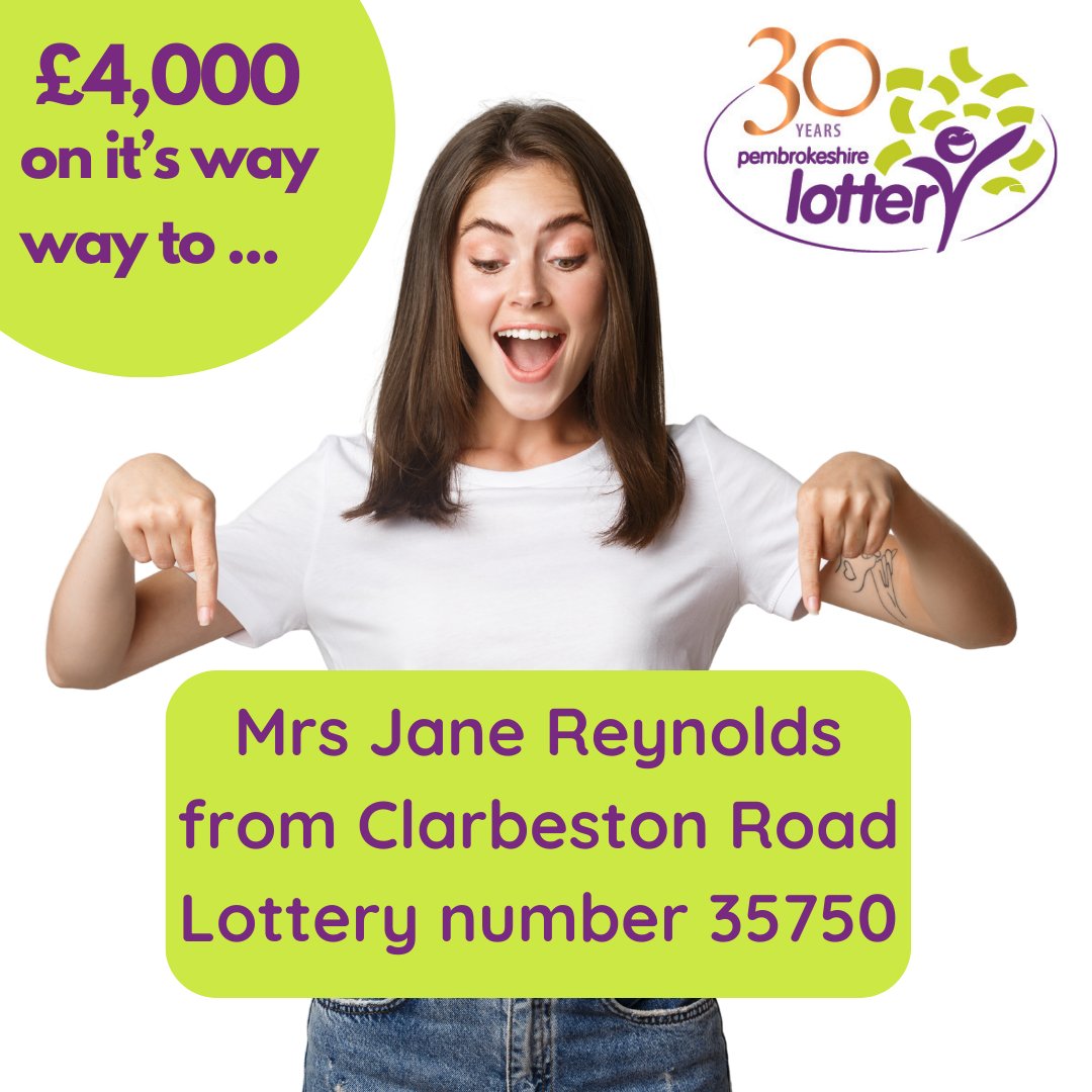Congratulations Jane. You're now an official member of our Superdraw Winner Club!