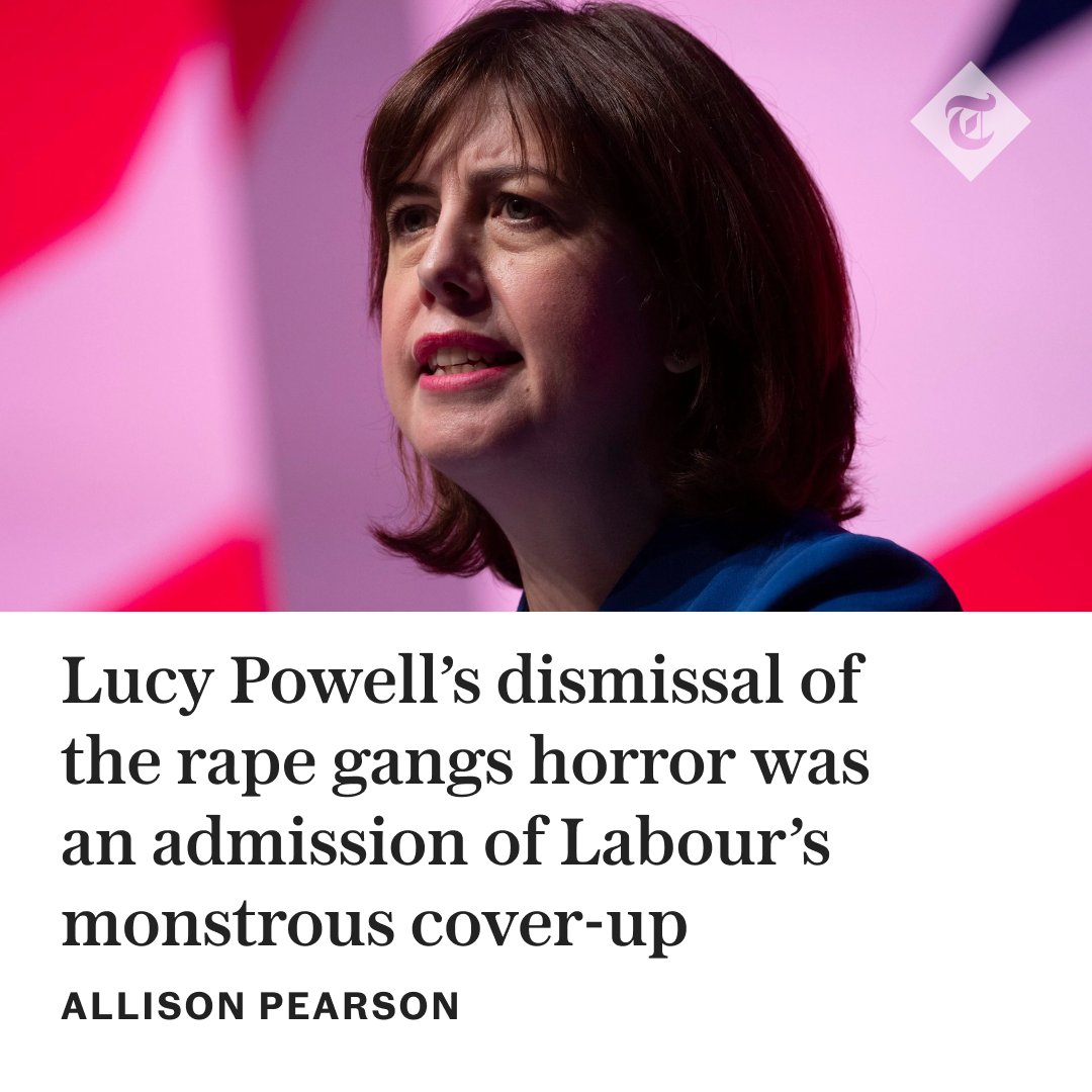 ✍️ 'This woman, with a daughter of her own, put defending her party’s indefensible policy above defending children from those devils' | Writes <a href="/AllisonPearson/">Allison Pearson</a> 

Read more ⬇️
telegraph.co.uk/news/2025/05/0…