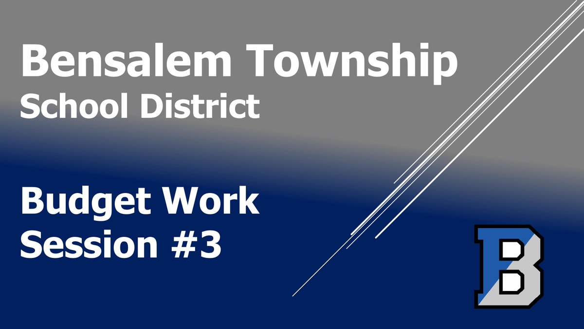 Budget WS #3 tonight at 6:00 PM.
View agenda at: go.boarddocs.com/pa/bens/Board.…
Watch on LiveStream at: vimeo.com/showcase/96886…