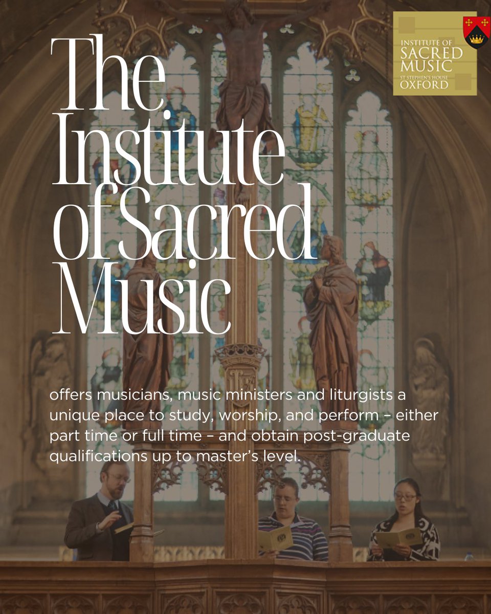 Are you a church musician, member of clergy, or lay minister interested in music, worship, and liturgy? Take a look at ismo.ssho.org.uk/academic-progr… to find out more about our courses in Worship and Liturgical Studies!